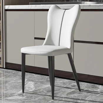 מינימליסטי יוקרה כסאות אוכל משענת עיצוב מודרני מרגיע כסאות אוכל איפור Sillas Comedor פריטים ביתיים WZ50DC