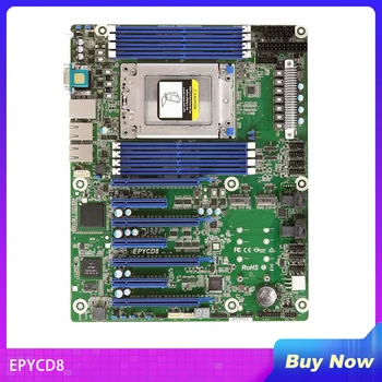 על ASROCK Server לוח אם תומכים AMD Socket SP3 (LGA4094) EPYC 7002/7001 סדרת מעבד, משפחה DDR4 SATA3 PCIe3.0 EPYCD8