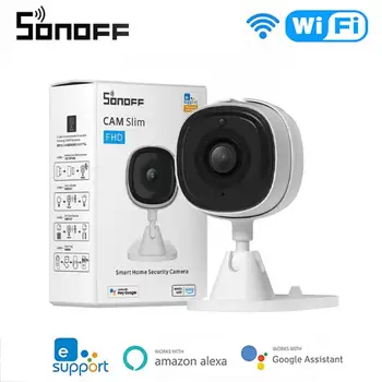 SONOFF מצלמת Slim Wi-Fi חכם מצלמת אבטחה 1080P המיני המצלמה בייבי מוניטור אודיו דו-כיוונית זיהוי תנועה חכמה אבטחה בבית