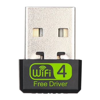 מתאם Wifi USB, 150Mbps בודד בלהקת 2.4 G Wireless Adapter Mini Wireless כרטיס רשת Wifi Dongle על המחשב הנייד/שולחן עבודה/מחשב, אמור ל ... 