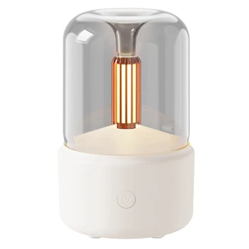 120ML נרות המנורה ארומה מפזר אוויר מכשיר אדים חשמלי ארומתרפיה להבה USB שולחן העבודה תפאורה, תאורה לבנה