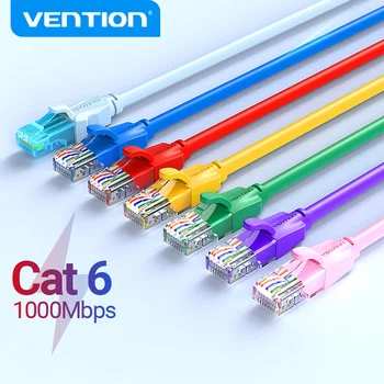 Vention Ethernet, כבל Cat 6 כבל הרשת 4 זוג שזור תיקון כבל אינטרנט UTP Cat6 כבל Lan עבור מחשב נייד נתב Ethernet RJ45