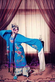 יוניסקס סינית מסורתית אופרת פקין המארחת מזרחי היופי תלבושות הבמה לבוש צבעוני משלוח חינם