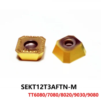 SEKT12T3AFTN-מ TT7080 קרביד מוסיף SEKN 12T3 AFTN-מ מחרטה קאטר כלי המקורי CNC כלים inserto פארא torno