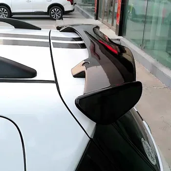 השתמש עבור KIA בוקר Picanto ספוילר פלסטיק ABS סיבי פחמן נראה שחור מבריק Hatchback גג אחורי כנף הגוף ערכת אביזרים