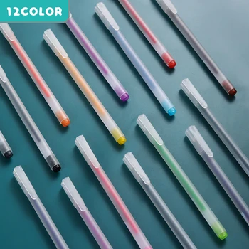 12 בצבע ג 'ל עטים 0.5 מ