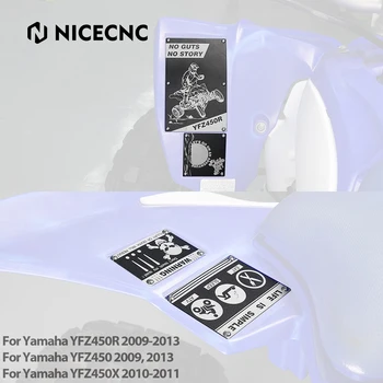 NICECNC טרקטורונים עבור ימאהה YFZ450R 2009-2013 YFZ450 2009 2013 YFZ450X 2010-2011 פנדר אזהרה קטגוריה Anodization אביזרים