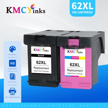 KMCYinks 62XL שחור צבע מחסנית דיו חלופי hp 62 XL עבור hp62 מקנא 5640 OfficeJet 200 5540 5740 5542 7640 מדפסות